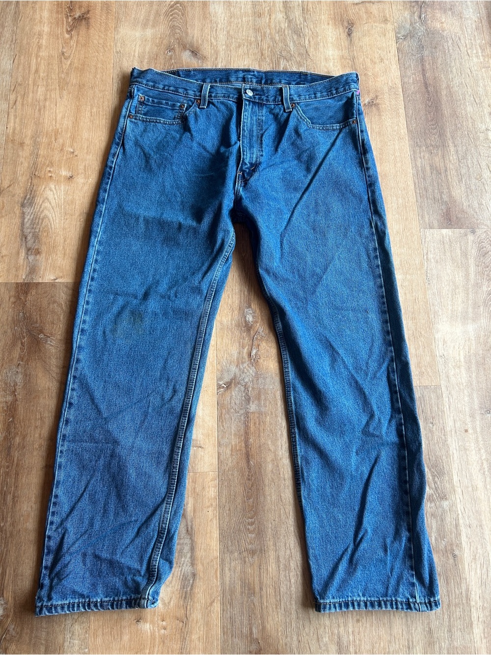 Levi's 505 Straight Fit Dark Blue Men's Jeans 40x32